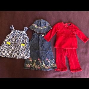 Cloth set for 12mo-18mo baby girl